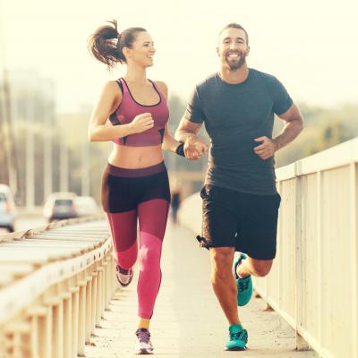 jogging couple